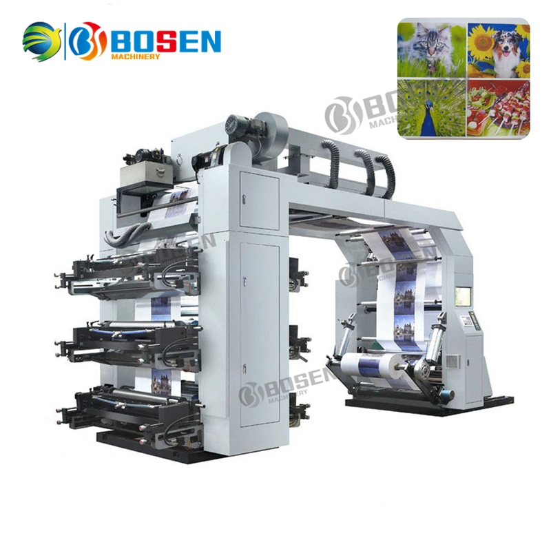 Six Color High quality/High cost performance PP Plastic Paper Non Woven Bag Flexo Printing Machine