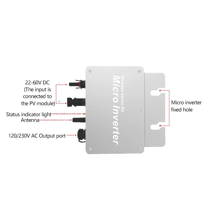 Solar Power WiFi Grid Tie Inverters 400W 400kVA Pure Sine Wave Micro