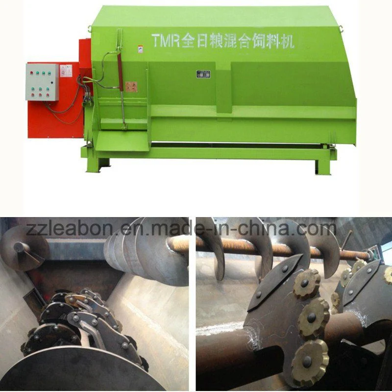 9 Cbm Tmr Feed Mixer Feeding Mixing Cow Feed Mixer for Dairy Farm Fixed Tractor Price for Sale