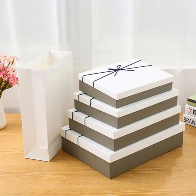 Custom Designs Luxury Retail Clothing Jewellery Gift Paper Box Package Craft with Logo Splice Color Paper Packaging Box