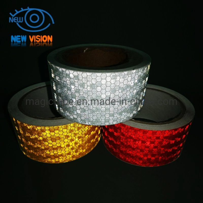 Crystal Lattice Reflective Sheeting Material Vinyl Sticker Safety Sign Reflective Tapes