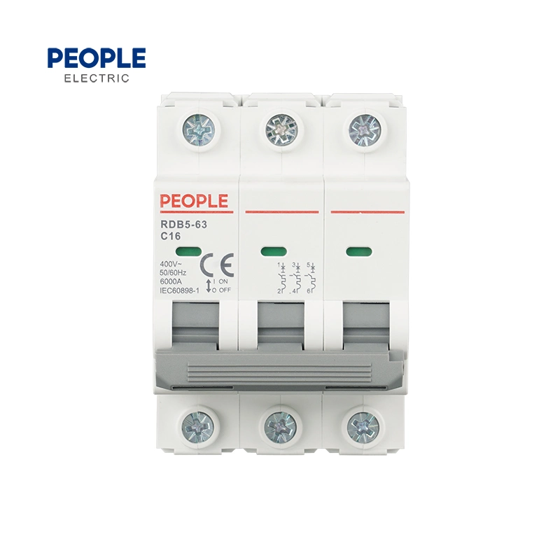 People 3p Rdb5le-63 3p+N RCBO-Fehlerstromschutzschalter 230V Mit CB CCC