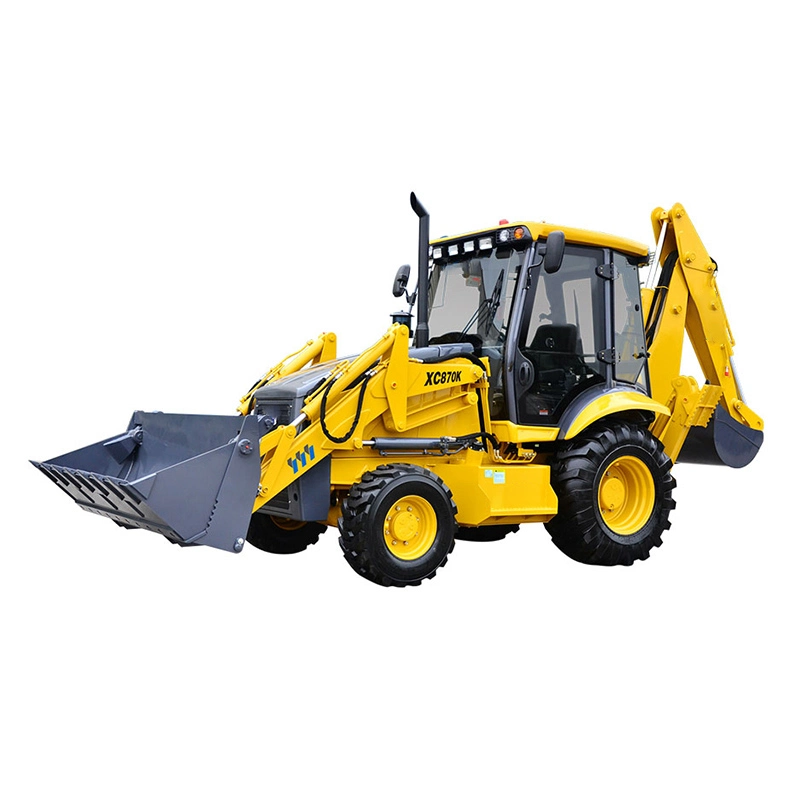 Xc870K Small Hydraulic 4WD Backhoe Loader for Sale