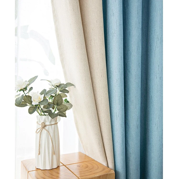 High quality/High cost performance  Hotel Wholesale/Supplier Curtains Decorative Polyester Modern Window Hospital Curtain Cotton Fabric