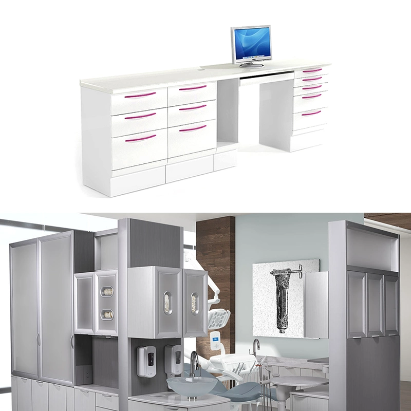 China High-End Lab Clinics Metal Dental Laboratory Furniture for Sale