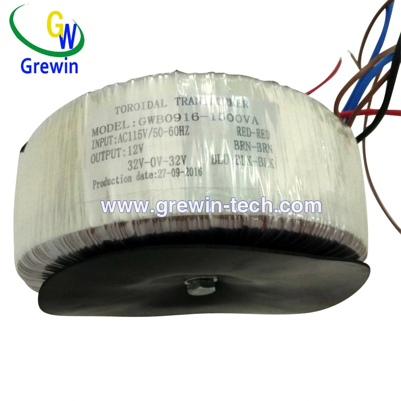 Single Phase Transformer Voltage Power Toroidal Transformer with CB IEC