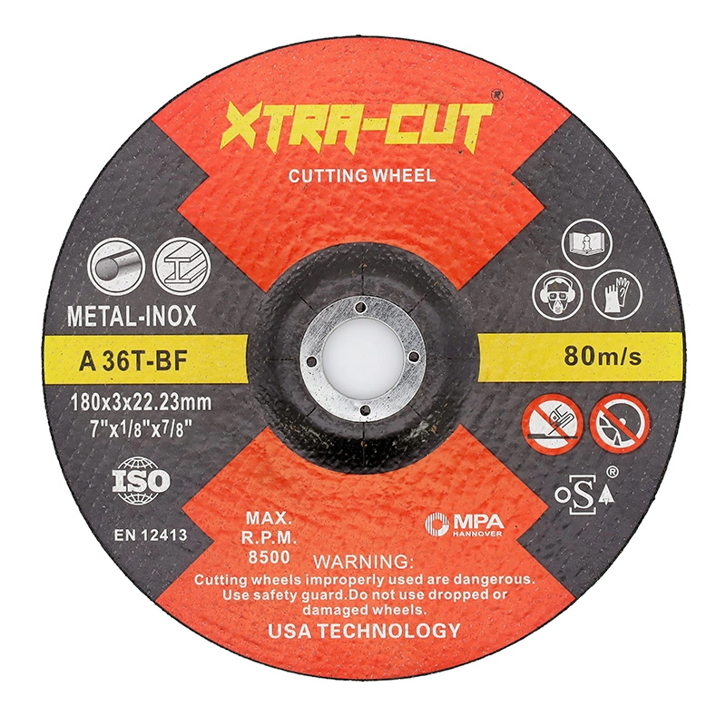 China Supply 7inch Sharpness Abrasive Tools Cutting Disc 180X3X22.2 for Stainless Steel