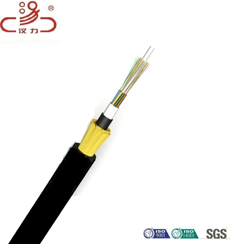 Single Mode Optical 4 12 24 Cores 6 96 Hilos De Span 200 400 G652D Optuca Roll Fibra Optica Fiber Optic Cable ADSS