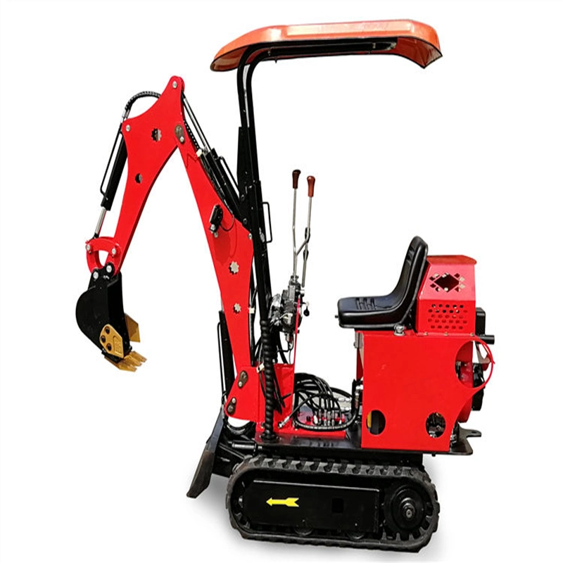 Garden Tools 0.8ton/1ton Mini Farm Excavator Micro Tracked Excavators with Accessories