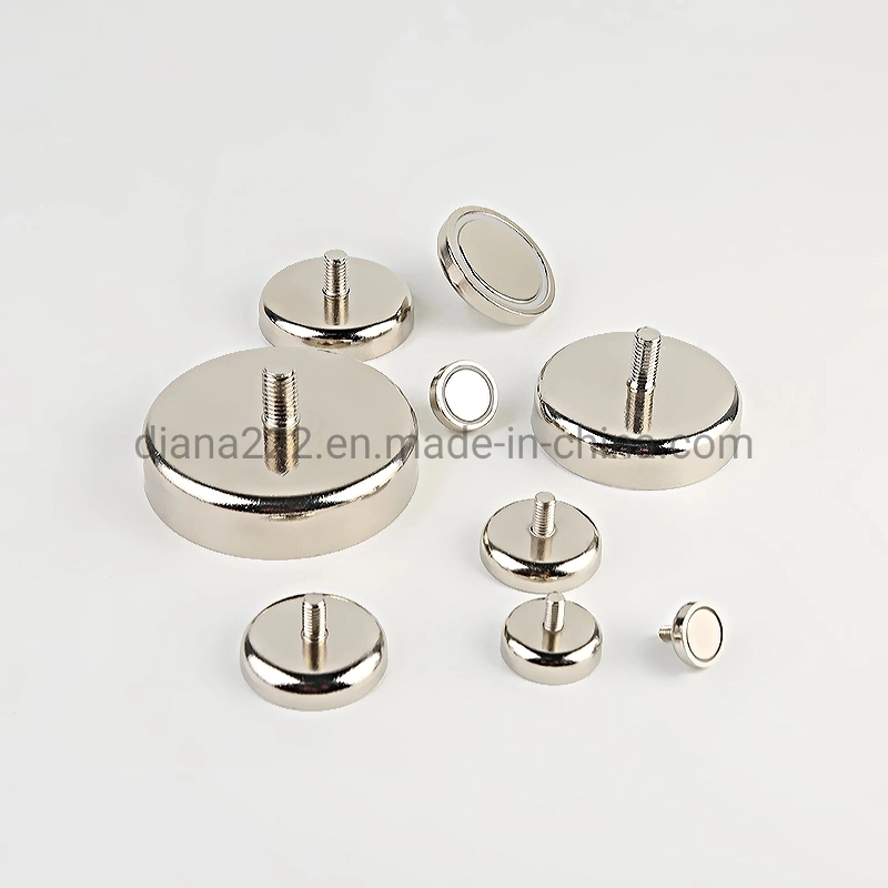 Promotional N52 Eyelets Hook Magnets Strong Magnetic Neodymium Pot Hooks