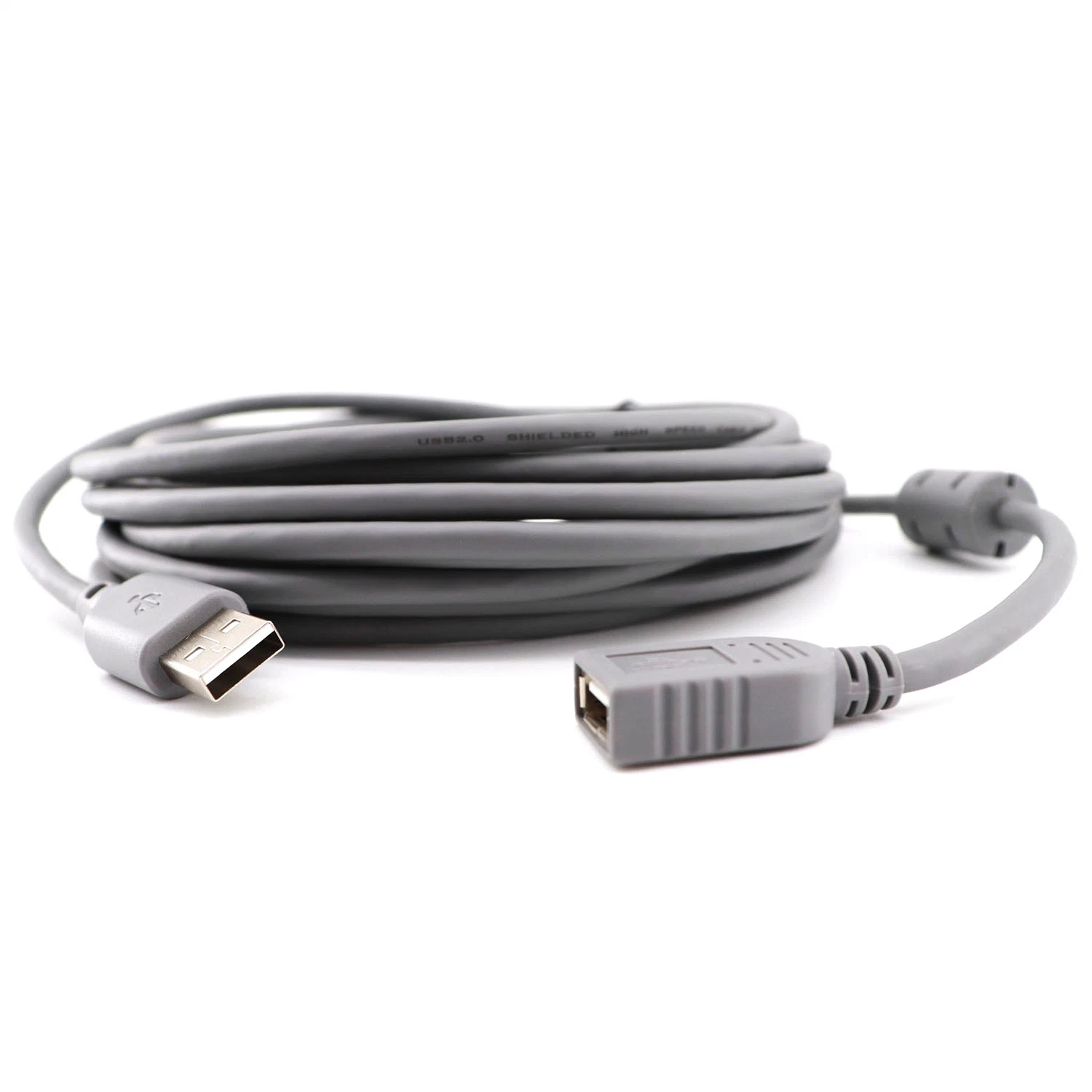 Kolorapus 5m USB Extension Cable USB2.0 with Clip Male to Female Connector Cables for USB Flash Drive Card Reader