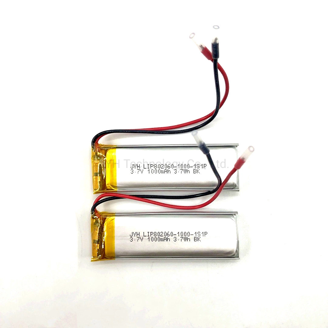 Lip802060-1000-1s1p Manufacturer OEM Rechargeable Cell Lipo Lithium Ion Batteries