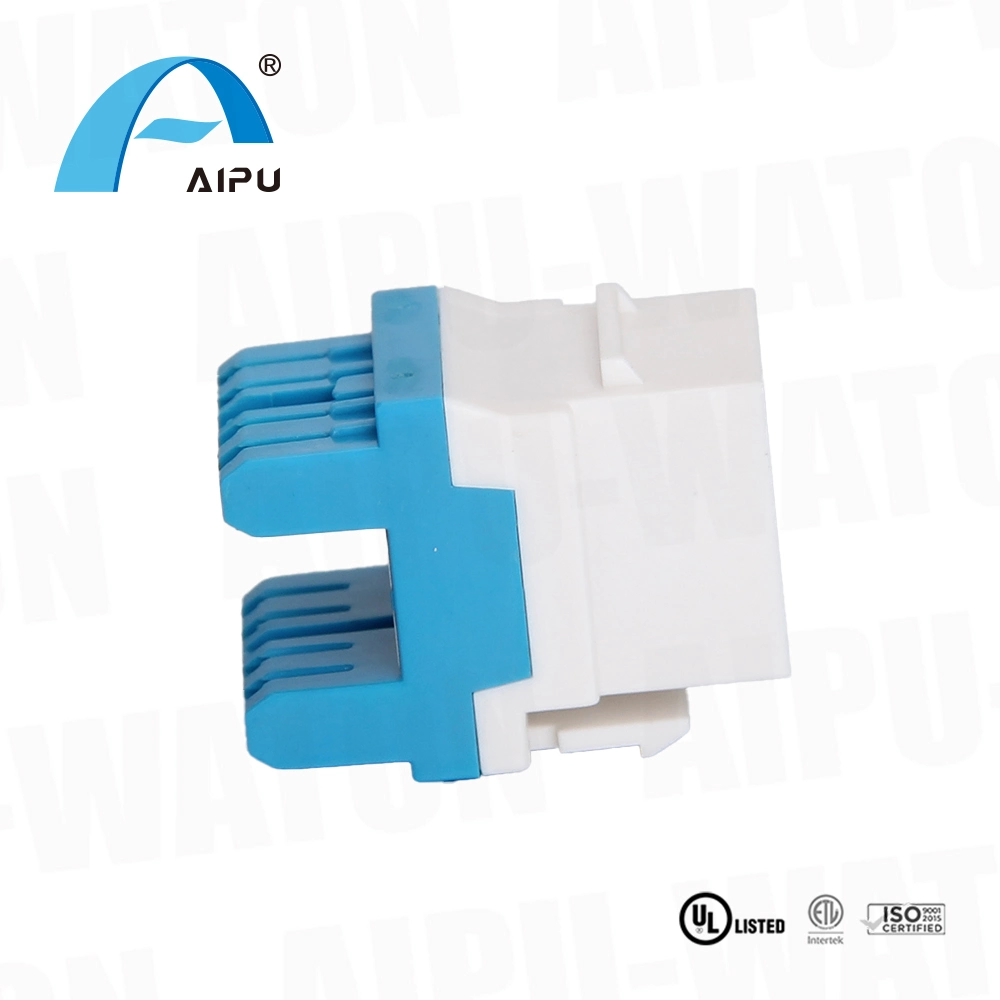 Network Connector Patch Panel Cat5e RJ45 Unshielded Keystone Jack 180 Degree Punch Down UTP Modular Jack