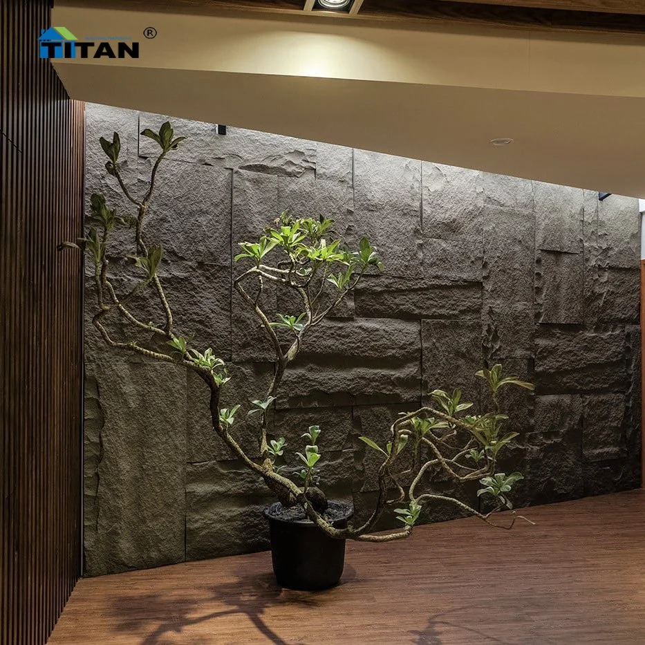 1200*600*50mm Soft PU Stone Wall Panel De Pared De Piedra PU for Indoor