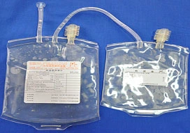 Disposable Double Blood Bag for Medical Use (Tubular Film)