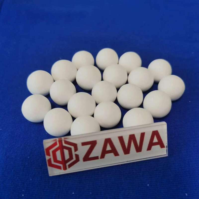 Inert Alumina Ceramic Ball Support Ball for Reaction Tower with Acid and Alkali Resistance High Temperature Resistance