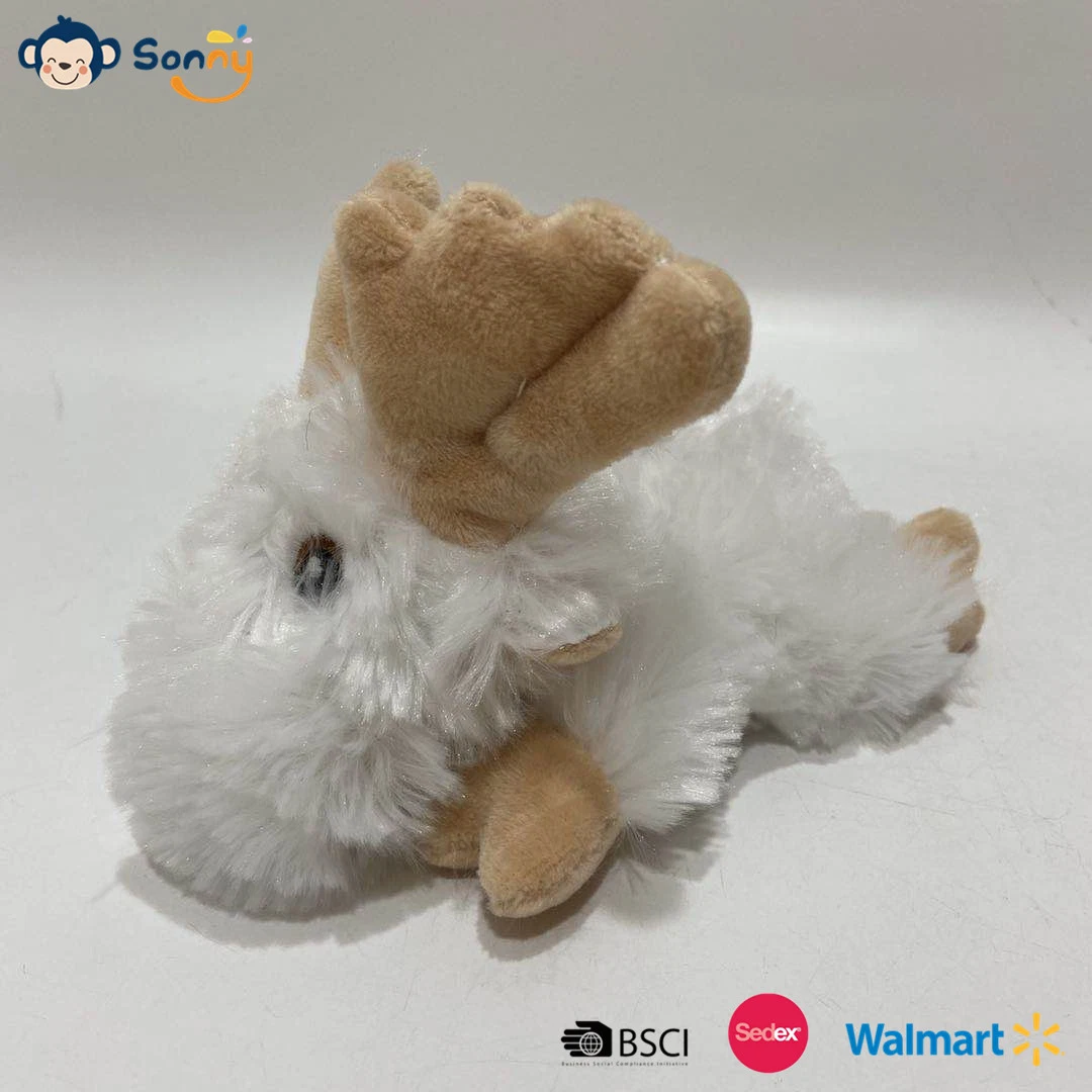 New Small Adorable Lie Prone Elk Plush Toy