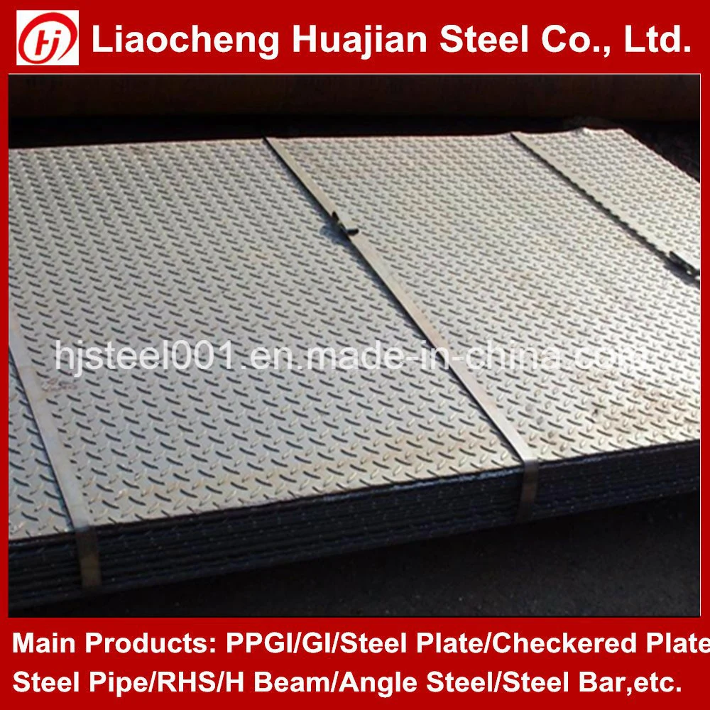 Black Color Steel Checkered Plate of Ss400