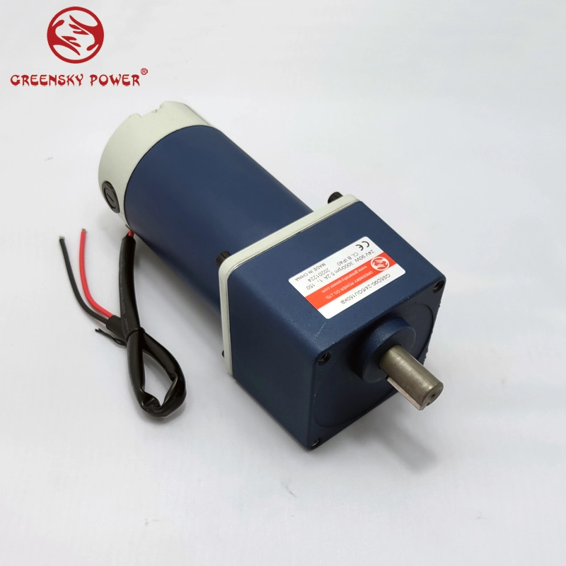 80mm 60W Small Brush Electric DC 12V24vc90V Gear Motor