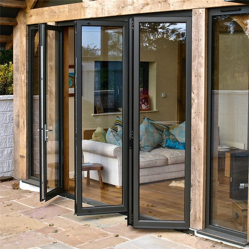 Metal Interior/Exterior Door Glass Folding Door