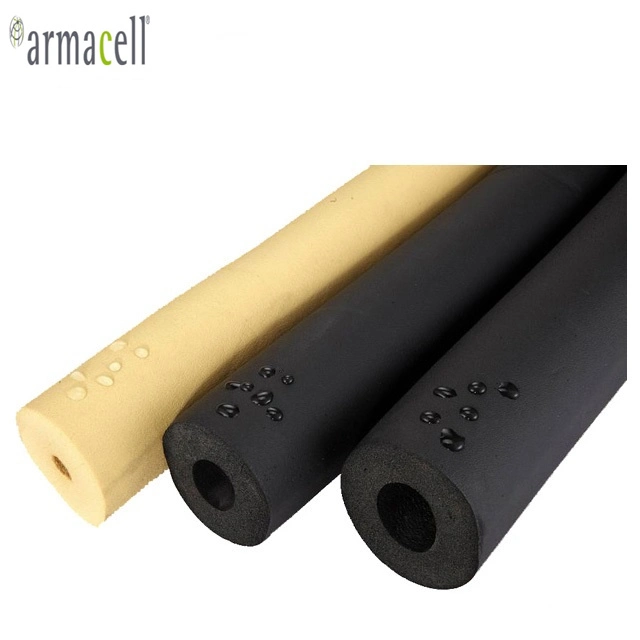 ID de 38mm 50mm de espesor Armacell NBR negro de la Clase 1 Tubo de aislamiento acústico