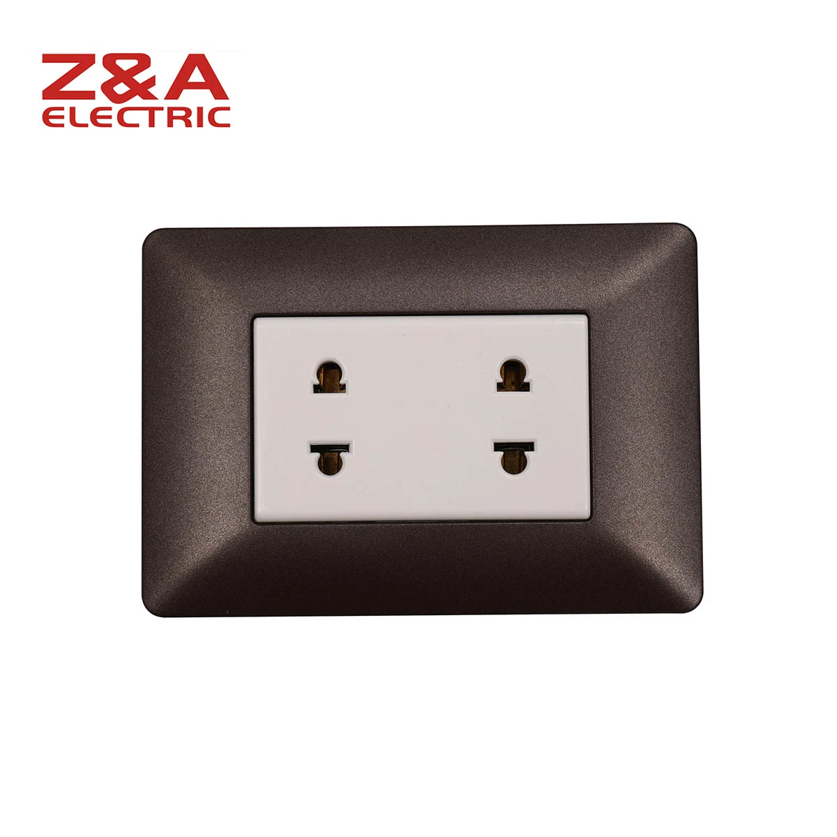 Bm1204. Mbrn Bm Series Matte Brown Z&a Za Electric Wall Socket