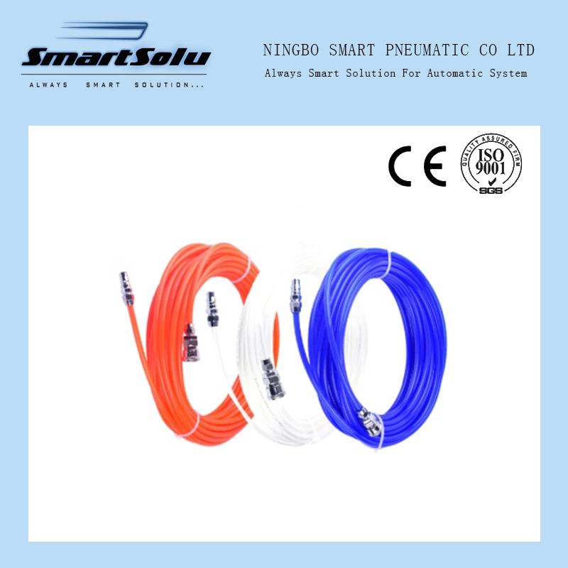 Pneumatics Polyurethane Coiling PU Spiral Hose Coil Flexible Spring PU PE Tube