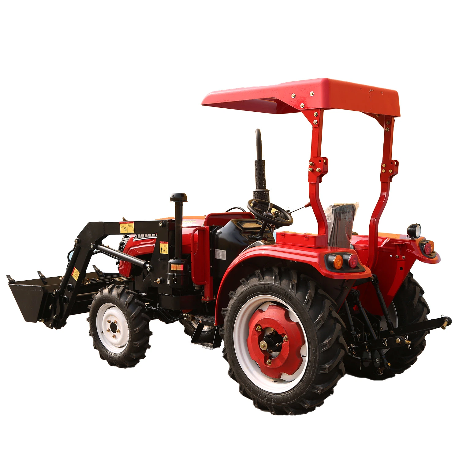 Tractor agrícola de buena calidad 30HP 4WD con techo
