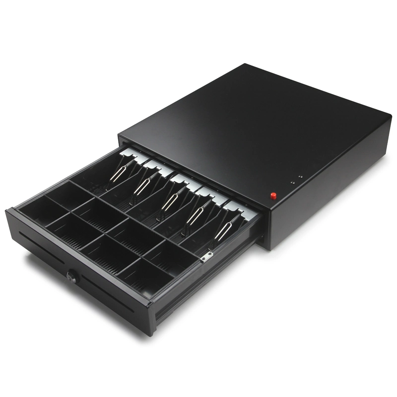 Windows POS Terminal 5 Bill Trays 8 Coin Trays Manual Electric Opening Metal Cash Drawer Cash Box