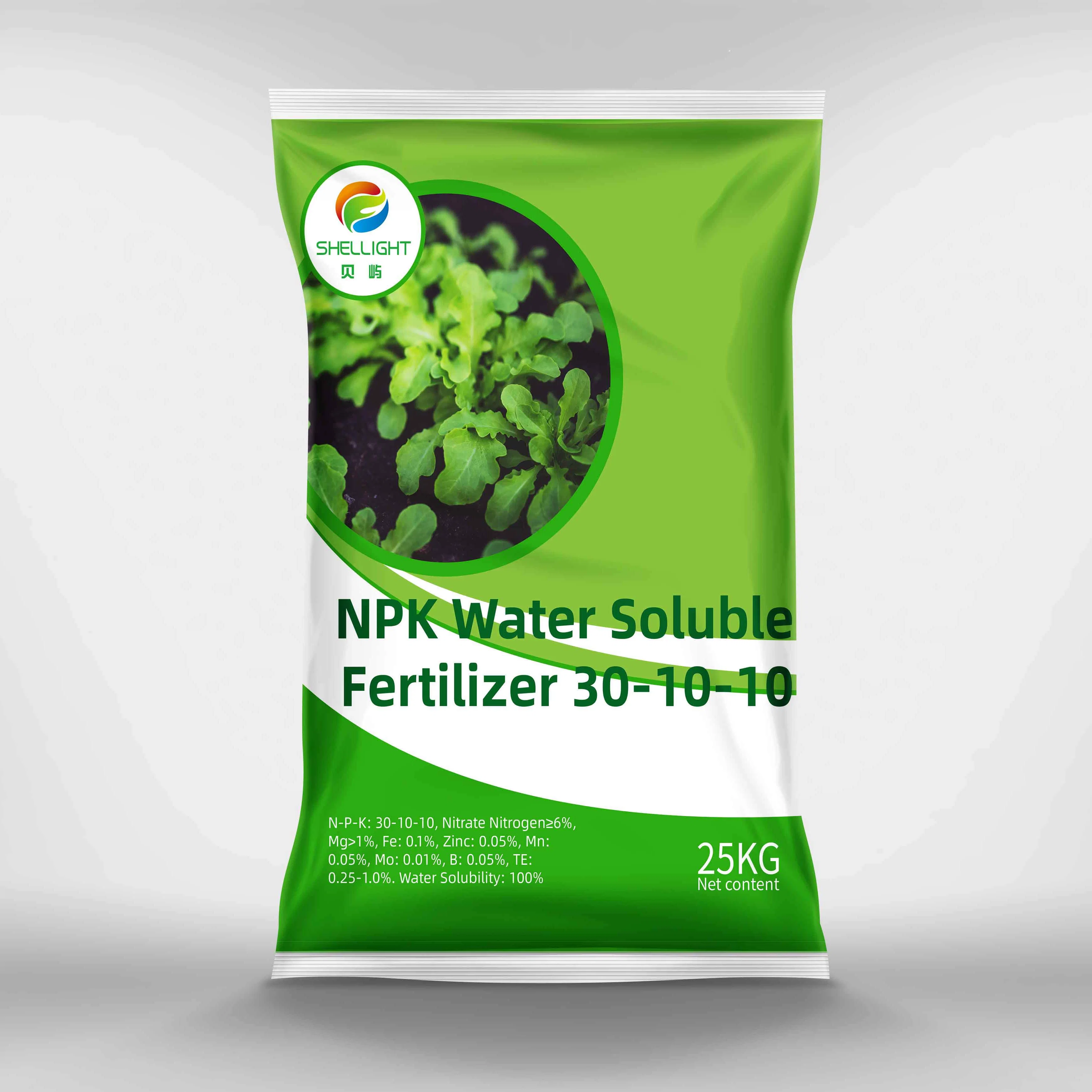 Factory Outlet Price Powder Water Soluble Fertilizer NPK 30-10-10