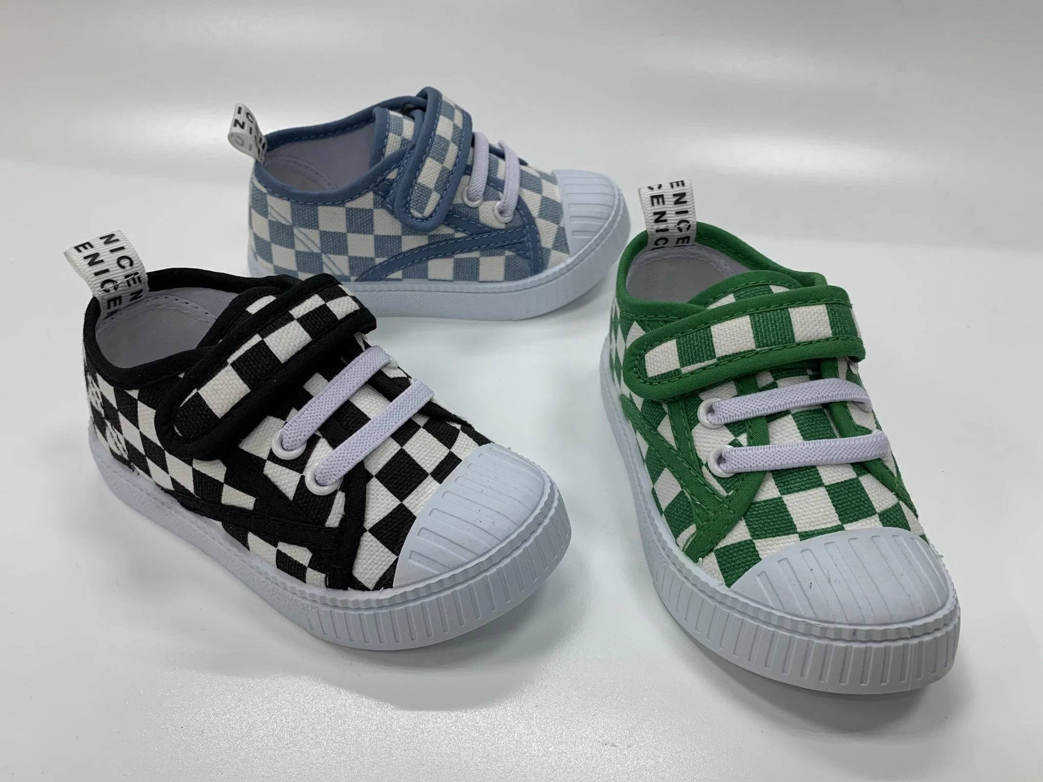 Trendy New Children's Shoes PVC Sole Plaid Style