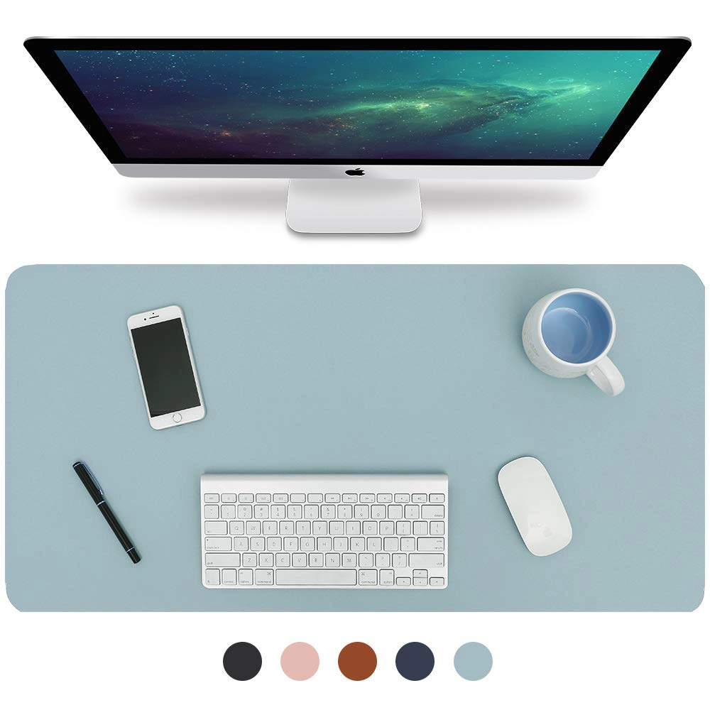 Colorful PU Leather Full Desk Mouse Pad for Home Office Use