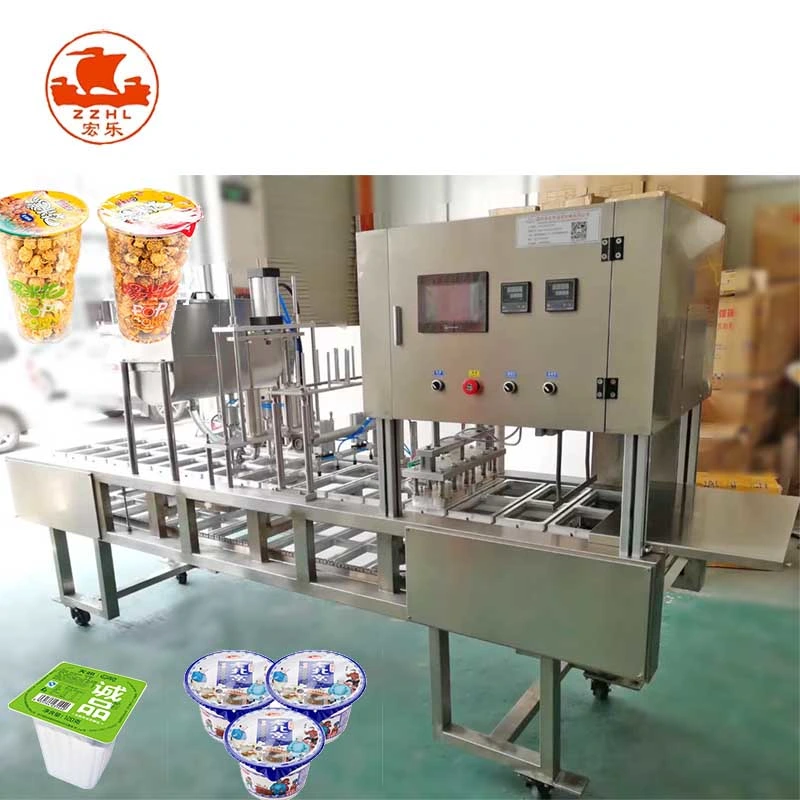 Automatic Vacuum Tray Juice Milk Water K Cup Filling and Sealing Machine