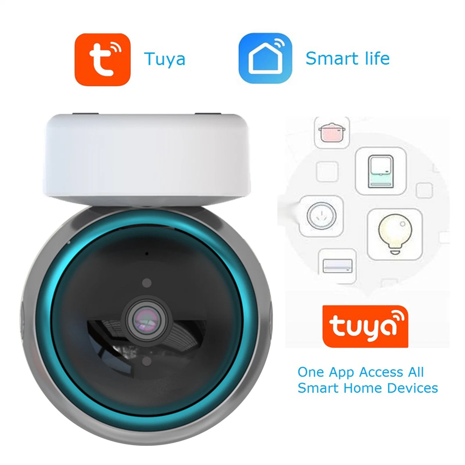 1080P Tuya APP câmara interior WiFi Câmera IP segurança doméstica