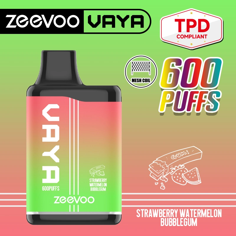 Zeevoo Vaya Vape Bar Vaporizer Newest 600 Puff E Cigeratte Disposable Tpd Vape Pen