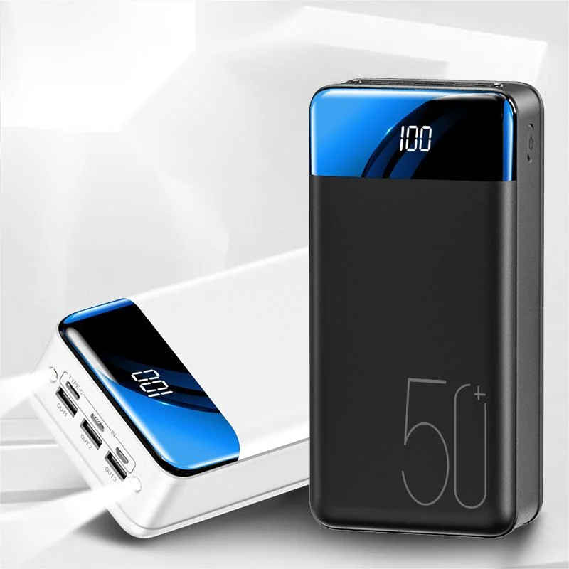 40000 mAh Mobile Power with Multi-Input Power Bank Display Portable Charger