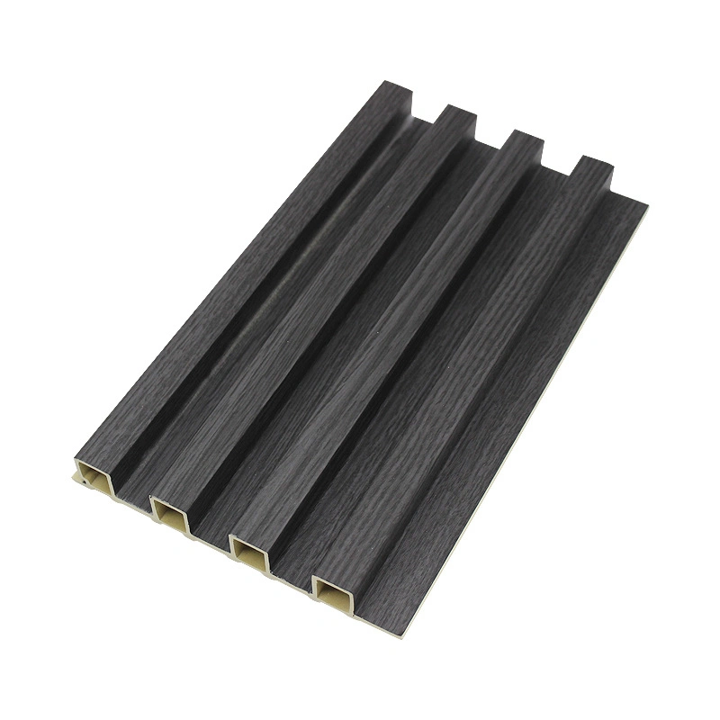 Custom Plastic Wooden Composite Covering Board Wainscoting Vinyl Timber Decorativo 3D Fluted Cladding PVC WPC Wall Panel