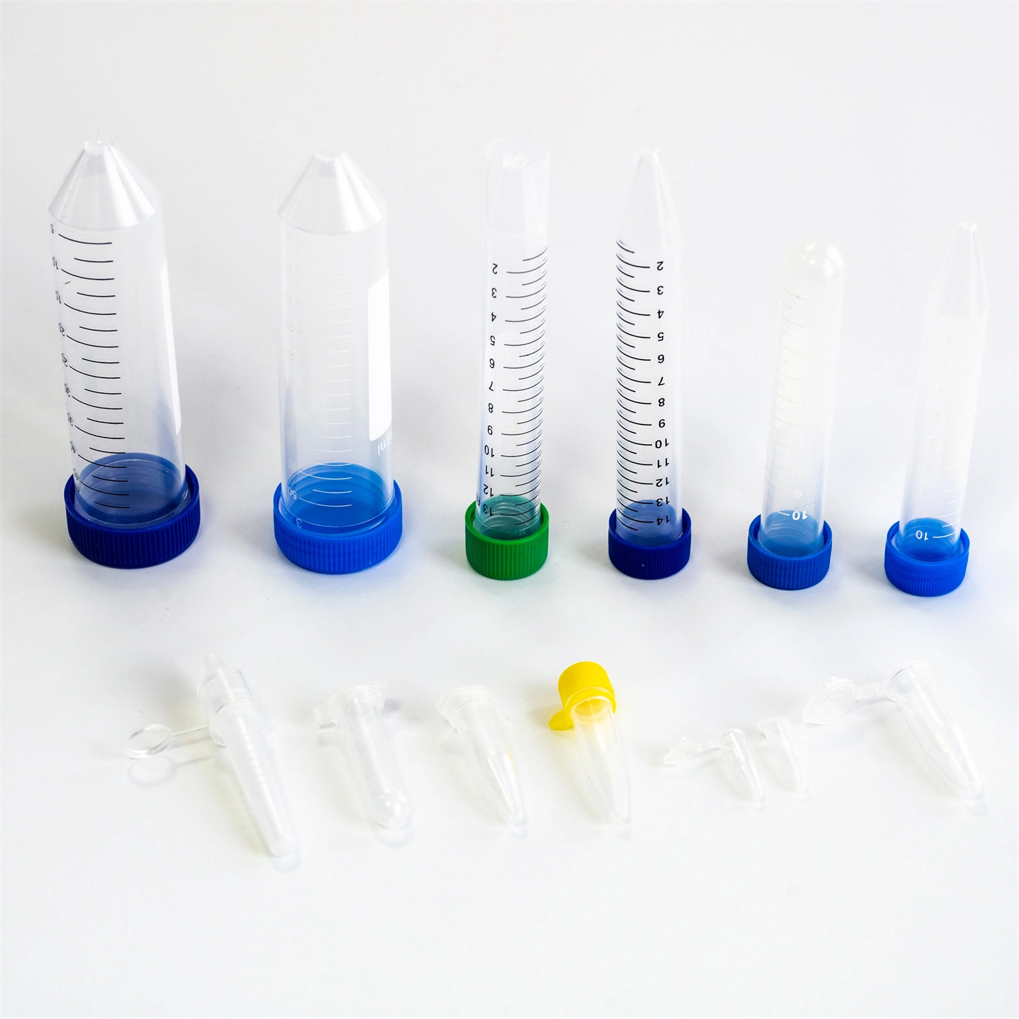 Lab Disposable PP Self-Standing Centrifuge Tube with Conical Bottom and Screw Cap