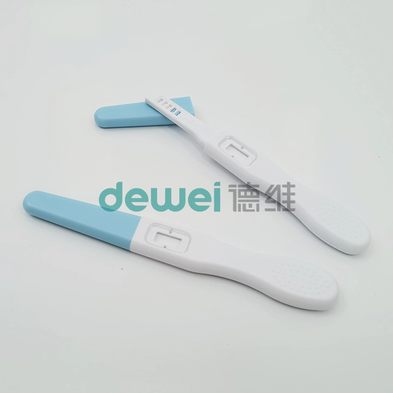 Dewei Medical Test rápido HCG Lh Ovulación Test de Embarazo a mitad de camino o una prueba de cinta o tira de prueba