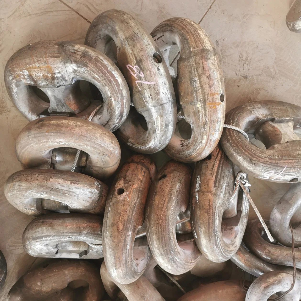 73mm Nantong Anchor Chain Connecting Link Kenter Shackle with Kr