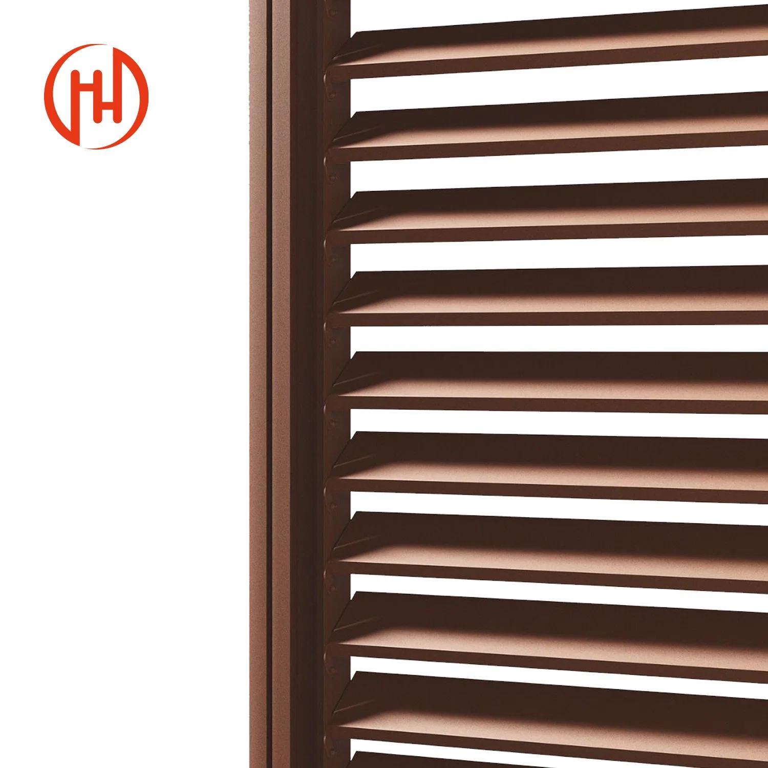 High quality/High cost performance  Adjustable Aluminium Accordion Hurricane Louvered Sliding Window Rolling Shutter