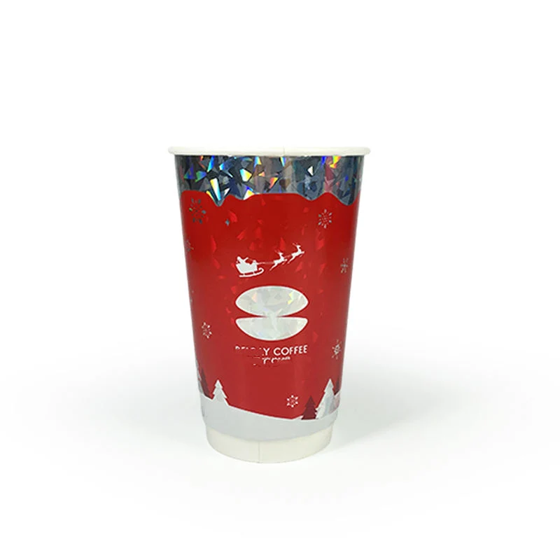 Чашка для бумаги с гибкой печатью для одноразовой чашкой для кофе С собственным логотипом