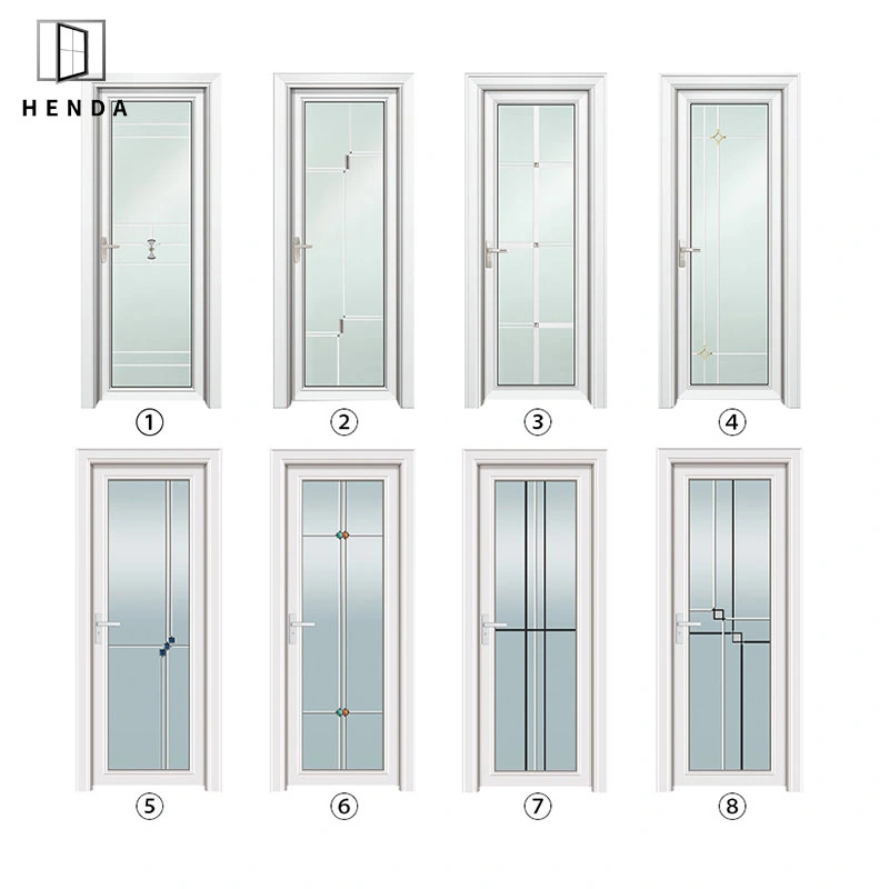 Bathroom Simple Aluminum Frame Enclosure Room Tempered Glass Sliding Shower Door for Home