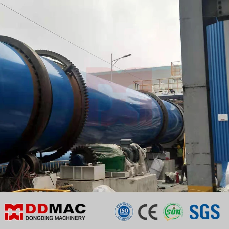 Three Drum/Triple Pass Rotary Dryer for Biomass, Bean Dregs, Gypsum, Fruit Waste, Ore Powder