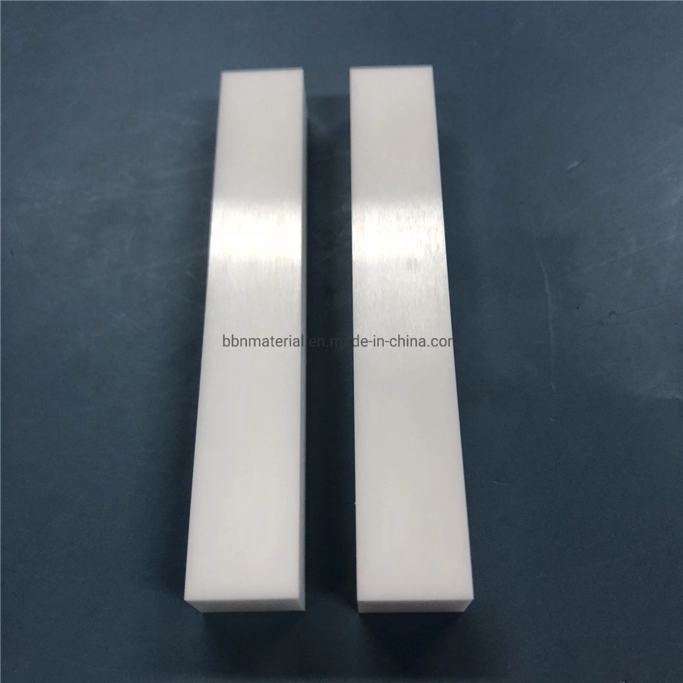 Customized White Color Zro2 Rectangle Rod Zirconia Ceramic Yttria Square Strip Bars