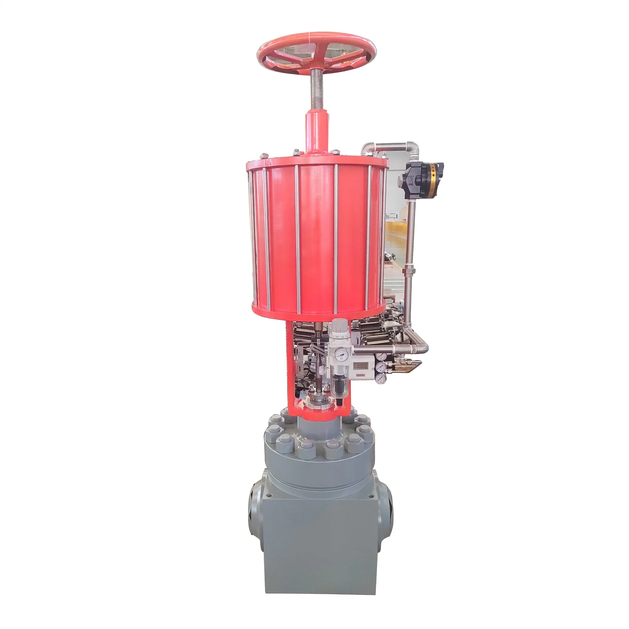 Anti-Surge Compressed Gas Molten Salt Pneumatic Piston Globe Control Valve