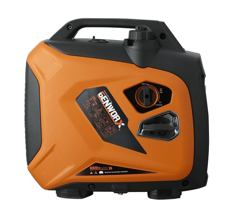 La couleur orange Outdoor portable 230V générateur de gaz à faible bruit de sortie pour le camping ou une utilisation quotidienne