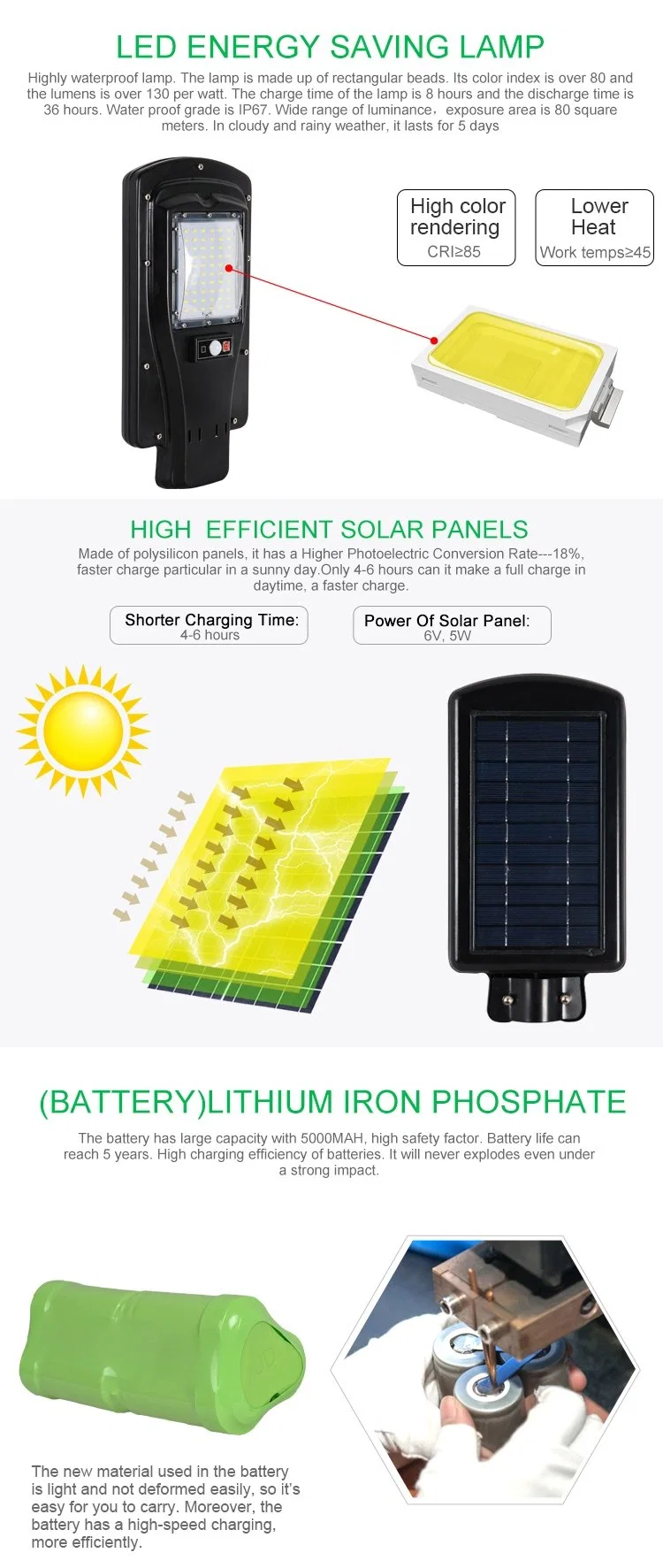 Street Light Solar LED Court Light