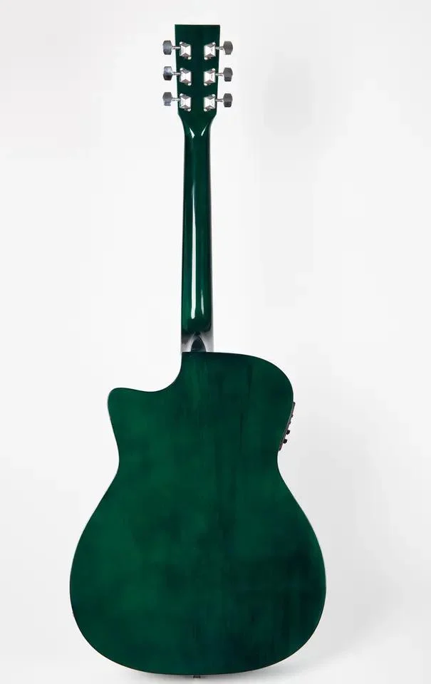 Großhandel/Lieferant OEM angepasst alle Laminat Basswood 40" Green Burst Acoustic Gitarre (LZsag-240)