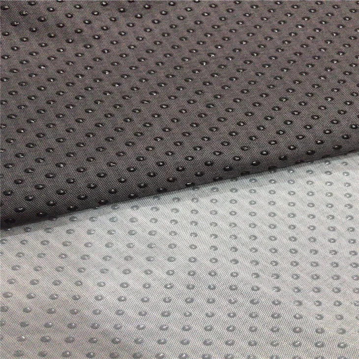 Twill Gabardine Dots Coated Antiskid Non-Slip Anti Slip Fabric for Slipper Mattress